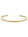 Maison Margiela Open Bracelet With Logo In Brown