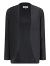 Maison Margiela Minimal Virgin Wool Jacket In Blue