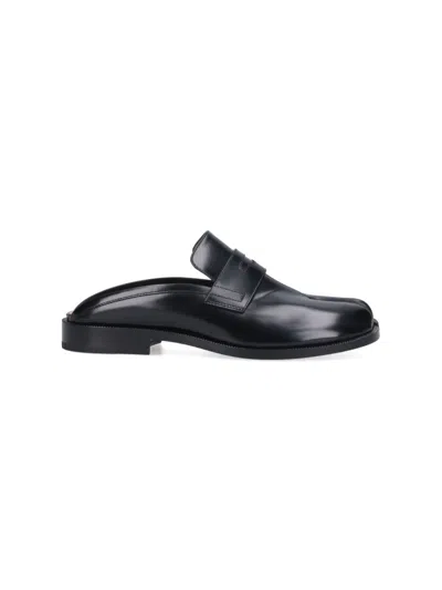 Maison Margiela Open-toe Sandals With Iconic Tabi Detail In Black