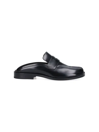 Maison Margiela Open-toe Sandals With Iconic Tabi Detail In Black