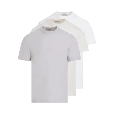 Pre-owned Maison Margiela Organic Jersey T-shirt (3 Pack) 'beige' In Tan