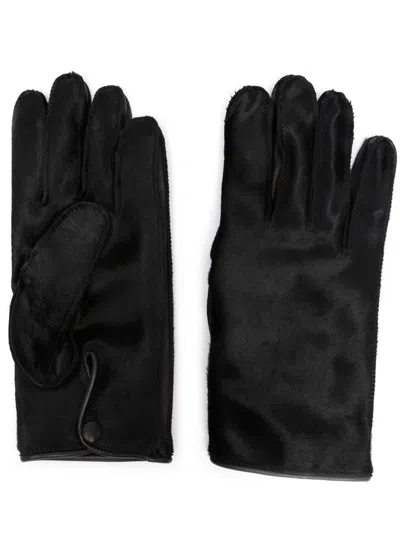Maison Margiela Four-stitch Leather Gloves In 900
