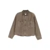 Maison Margiela Button-up Jacket In Brown