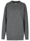 Maison Margiela Wool Sweater 'over' Crew Neck In Grey