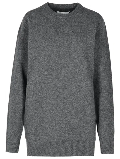 MAISON MARGIELA MAISON MARGIELA 'OVER' GREY WOOL SWEATER