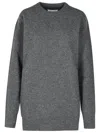 Maison Margiela Wool Sweater 'over' Crew Neck In Grey