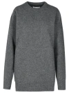 Maison Margiela Wool Sweater 'over' Crew Neck In Grey