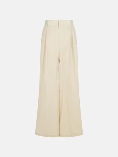Maison Margiela 'over' Ivory Cotton Blend Pants