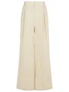 Maison Margiela Over Ivory Cotton Blend Pants