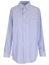 Maison Margiela Over Size Shirt Shirts Light Blue In Blue