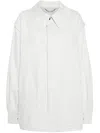 Maison Margiela Oversize-collar Denim Jacket In Grey