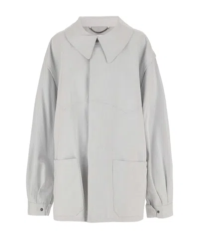 MAISON MARGIELA MAISON MARGIELA OVERSIZE-COLLAR STRAIGHT HEM DENIM JACKET