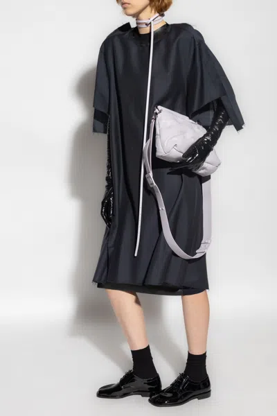 Maison Margiela Oversize Dress In Navy Blue