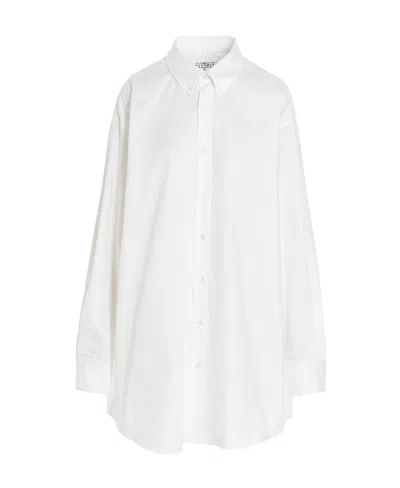 Maison Margiela Oversize Long-sleeve Shirt In White