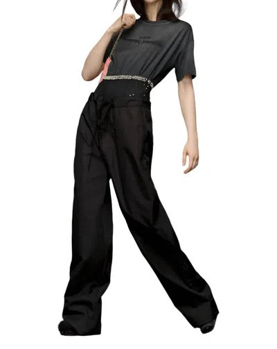 Maison Margiela Oversize Pleated Trousers In Black