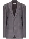 Maison Margiela Mohair Blend Blazer Featuring Pockets In Grey