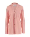Maison Margiela Oversized Button-up Blouse In Pink