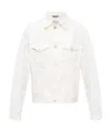 Maison Margiela Oversized Buttoned Denim Jacket In White