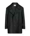 Maison Margiela Oversized Caban Button-up Coat In Black