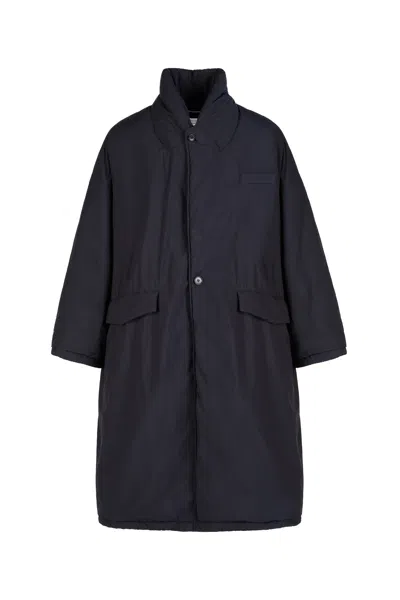 Maison Margiela Oversized Coat Woman Black In Blue