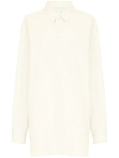 Maison Margiela Oversized Cotton Shirt In White
