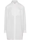 Maison Margiela Cotton Poplin Oversized Shirt With Chest Pocket In White