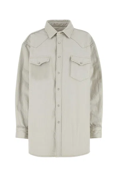 Maison Margiela Denim Shirt Jacket In White