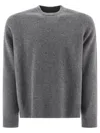 Maison Margiela Men's Wool Crewneck Sweater In Grey