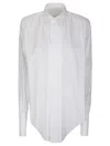Maison Margiela Oversized Long-sleeve Shirt In Lightweight Cotton In White