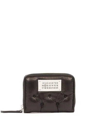Maison Margiela Padded Leather Coin Purse In Black