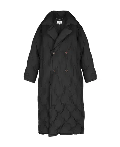 Maison Margiela Padded Mid-length Coat In Black