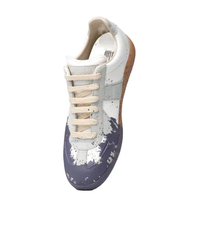 Maison Margiela Paint Replica Sneakers In Gray