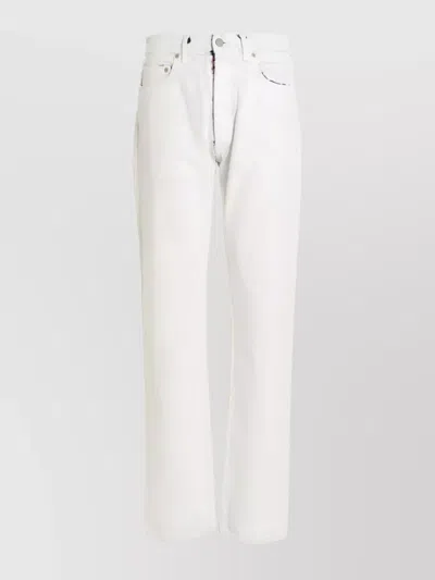 Maison Margiela Painted Design Denim Straight-leg Jeans