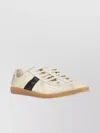 Maison Margiela Distressed Mixed Materials Replica Sneakers Black Vintage/yellow Vintage