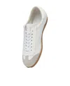 Maison Margiela White Featherlight Sneakers In Calfskin And Suede In White