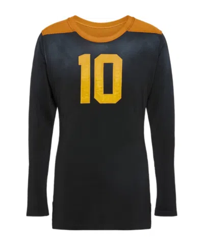 Maison Margiela Panelled Long-sleeve T-shirt In Black