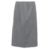 Maison Margiela Panelled Pencil Skirt In Grey Wool In Grey
