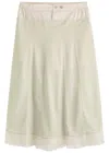 Maison Margiela Panelled Satin-jersey Midi Skirt