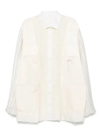 MAISON MARGIELA PANELLED SHIRT JACKET