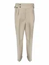 MAISON MARGIELA BUTTONS PANTS IN BEIGE