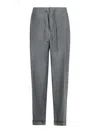Maison Margiela Mohair Blend Trousers Featuring Drawstring Waist