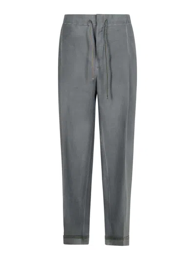 MAISON MARGIELA GREY MOHAIR BLEND TROUSERS
