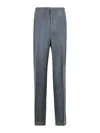 Maison Margiela Wool Blend Trousers Drawstring Waist In Grey
