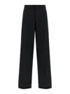 Maison Margiela Herringbone Trousers In Black