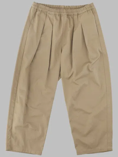 Maison Margiela Pantalone In Cotone A Cavallo Basso In Nude