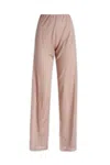 Maison Margiela Sheer Relaxed Fit Trousers With Elastic Waistband In 232