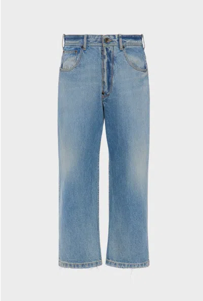 Maison Margiela Pants 5 Pockets In Blue