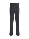 Maison Margiela Wool Pleated Pants In Black
