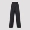 Maison Margiela Wide-leg Trousers With Belt Loops And Pockets In Black