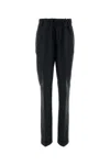 Maison Margiela Women Midnight Blue Mohair Blend Pant In Blue